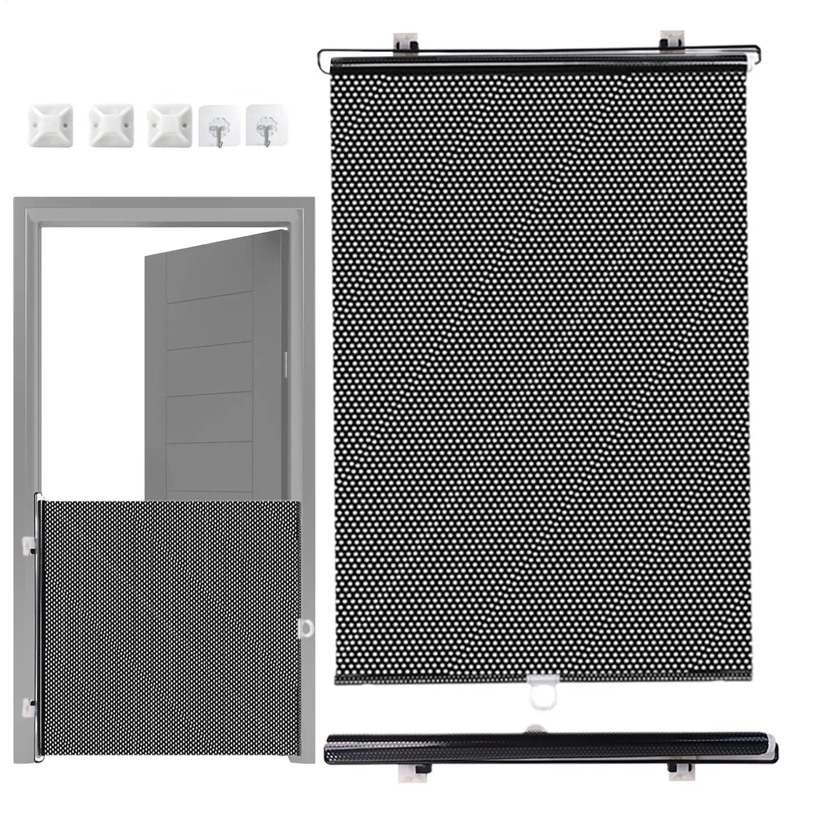 Retractable Pet Gate Dog Gate for Doorways 40x125cm Animal Fence Cat Barriers Pet Supplies Retractable Baby Gates for Stairs - Image 4