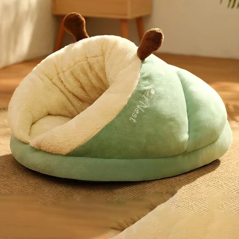 Winter Warm Small Dog Kennel Bed Breathable Dog House Cute Slippers Shaped Dog Bed Cat Sleep Bag Foldable Washable Pet House - Image 7