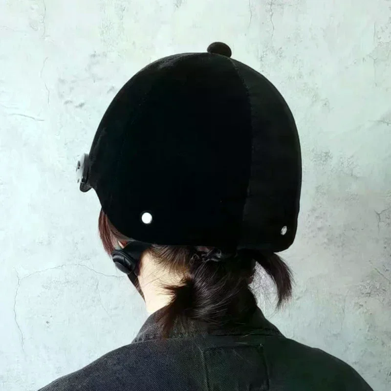 Horse Riding Helmet Professional Unisex Classic Horse Riding Cap Protective Gear Outdoor Adjustable Sports Equestrian Hat Cap - Image 2