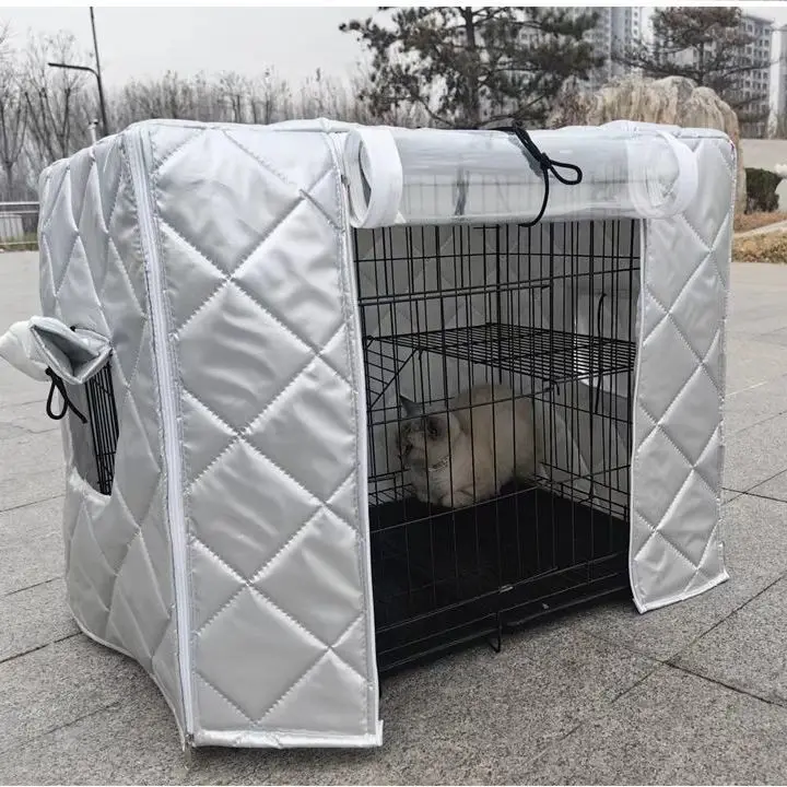 Thiened Cotton Waterproof Dog Cage Winter Outdoor elter for Stray s And Dogs Double Layer Warmth Ox Cloth Material - Image 5