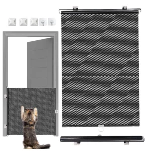Retractable Pet Gate Dog Gate for Doorways 40x125cm Animal Fence Cat Barriers Pet Supplies Retractable Baby Gates for Stairs