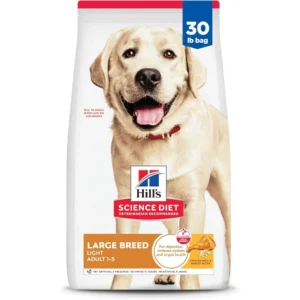 Large Breed Light Adult Dry Dog Food 1-5, Quality Protein for Weight Management Support, Chicken & Barley, 30 lb. Bag