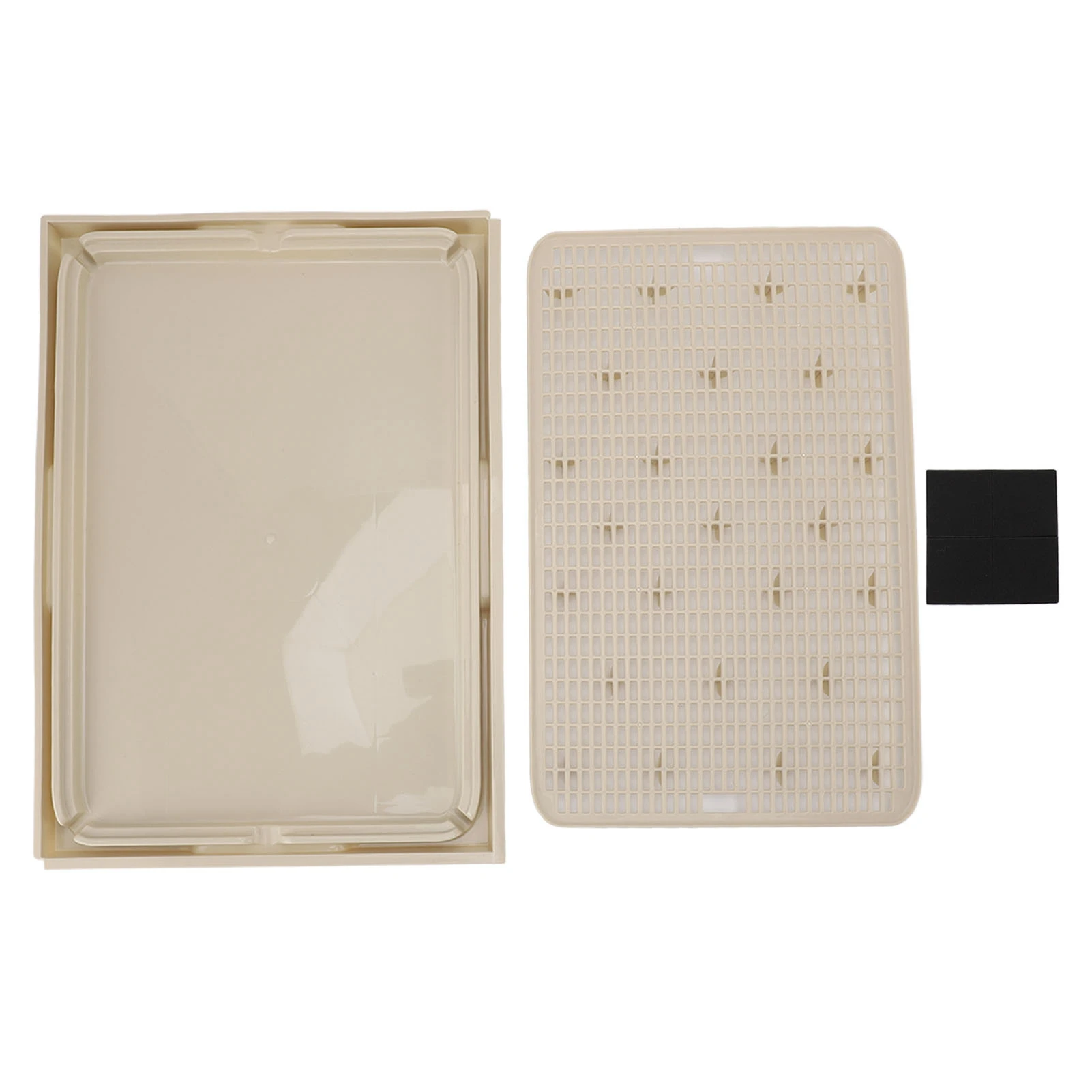 Cat Litter Box Mat 41x28x2cm Spacious Plastic Double Layer Washable Cat Litter Catcher Mat with Anti Slip Bottom Pet Supplies - Image 10
