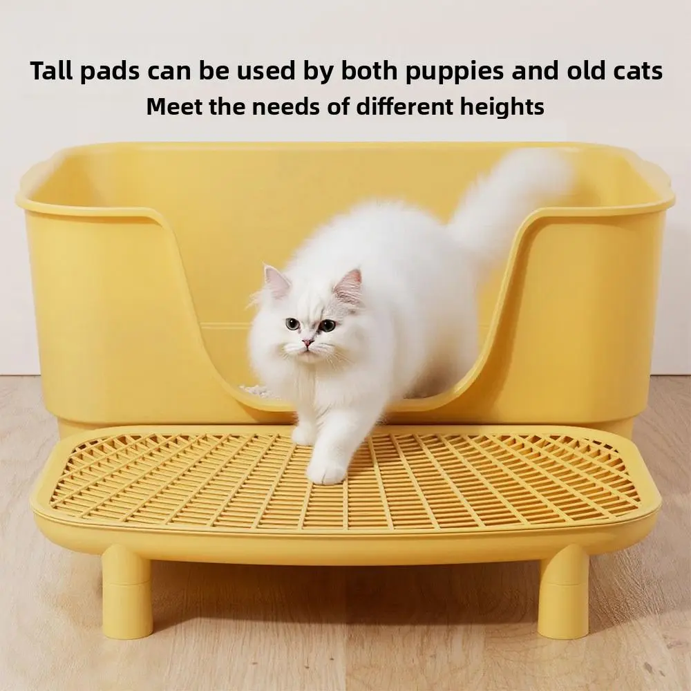 Plastic Pet Cat Litter Mat Anti-carrying Heightened Cat Litter Trapping Mat Multi-color Double-layer Cat Litter Pad Pet Falling - Image 5