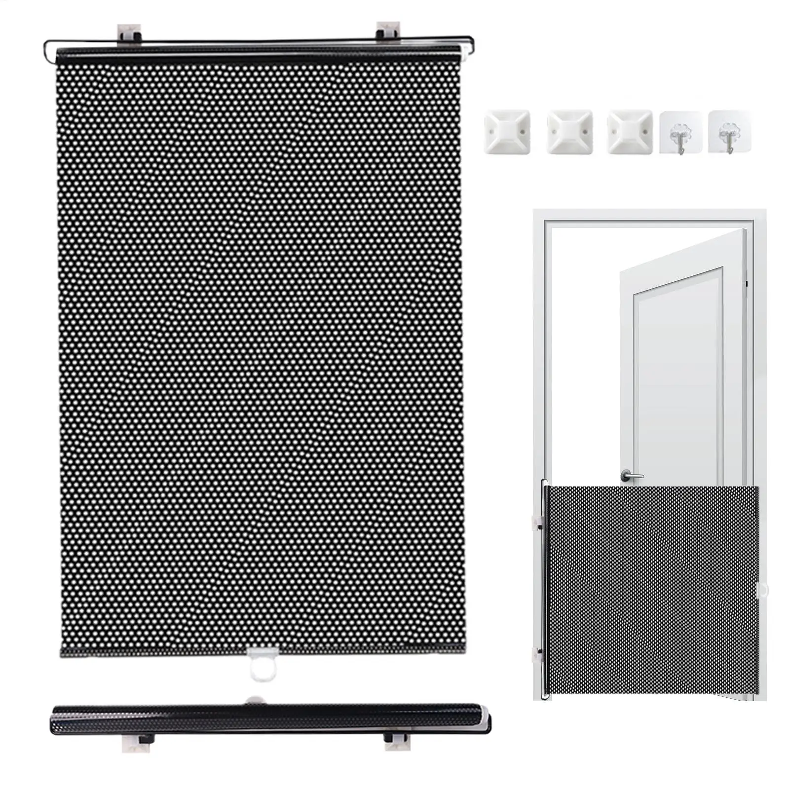 Retractable Pet Gate Dog Gate for Doorways 40x125cm Animal Fence Cat Barriers Pet Supplies Retractable Baby Gates for Stairs - Image 3