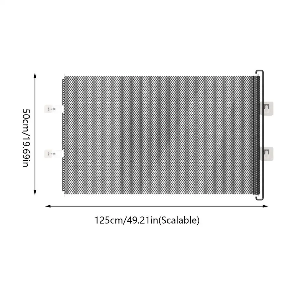 Retractable Pet Gate Dog Retractable Gate No-Drill Childproof Net Fence Cat Baffle for Indoor Staircase Patio Fireplace Deck - Image 7