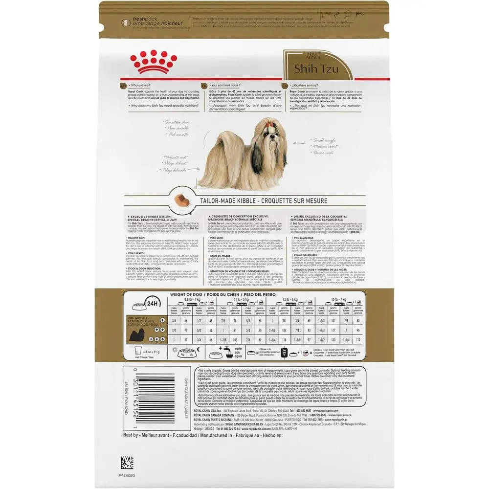 Adult Shih Tzu Dry Dog Food, 10 lbs, Breed-Specific Nutrition - Image 2