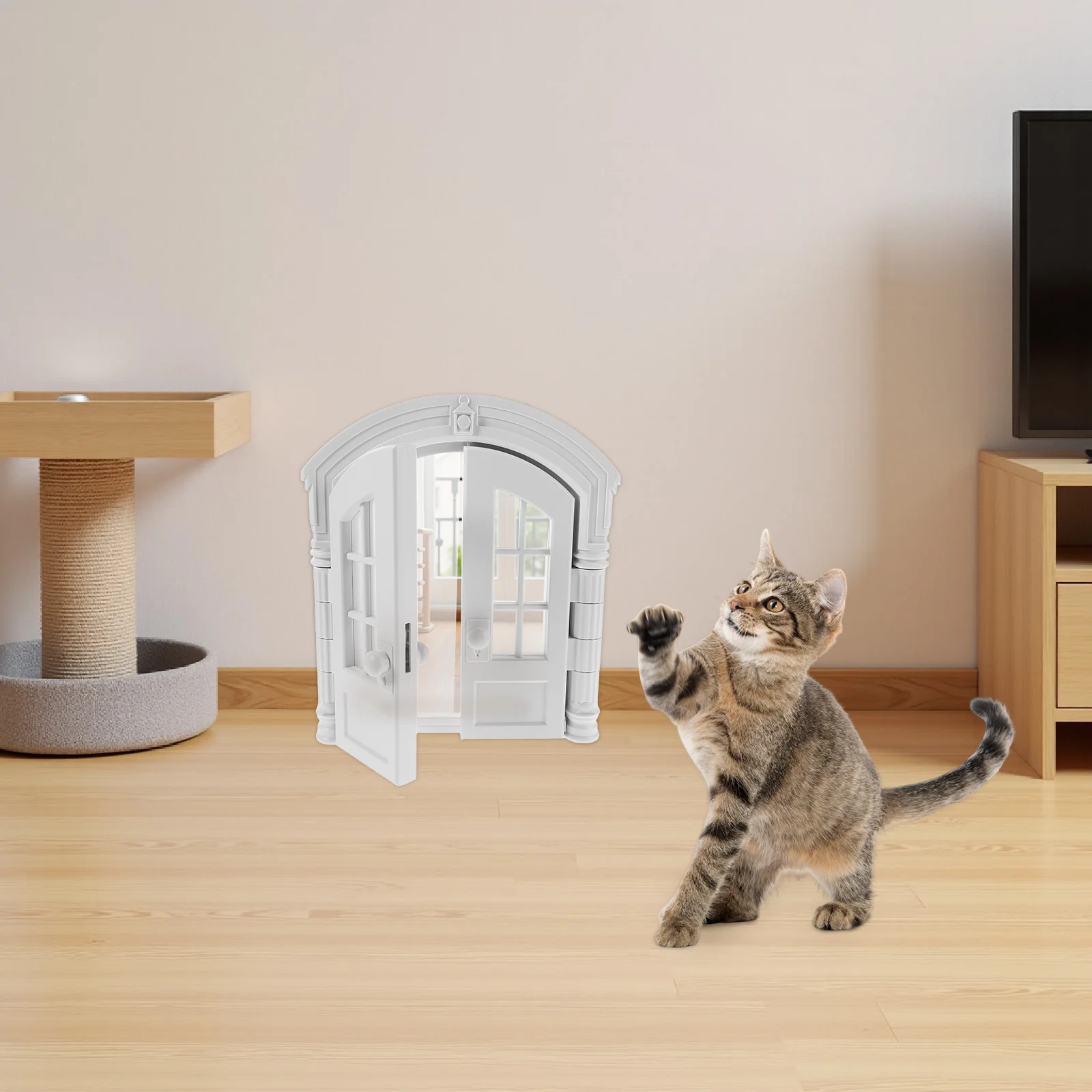 Pet Door Dog Indoor Gate Cat Entrance Interior Doors for Wall Flap Gates Doorways - Image 2