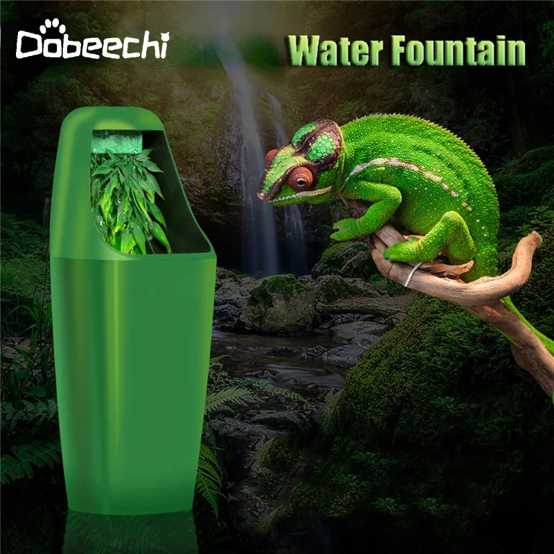 11X27cm Reptile Automatic Water Drinking Filter Drinking Water Fountain Lizard Chameleon Amphibian Terrarium Feeding Drinkers