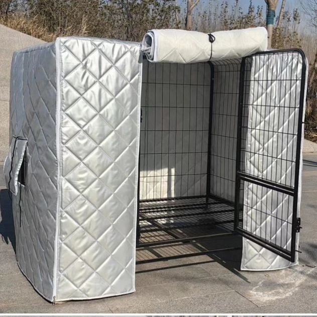 Thiened Cotton Waterproof Dog Cage Winter Outdoor elter for Stray s And Dogs Double Layer Warmth Ox Cloth Material - Image 3