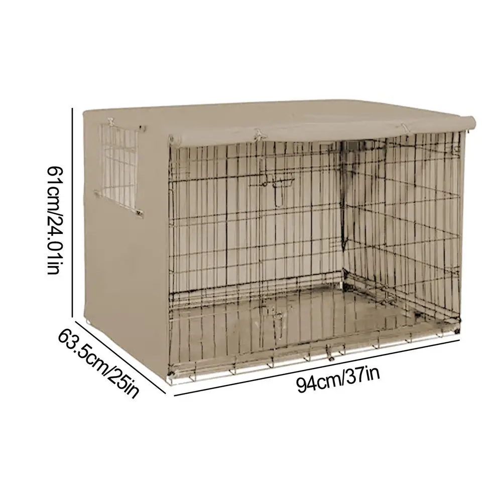 Pet Cage Cover Oxford Dog Kennel Cover Pet Crate Cover Windproof Dog Kennel Cover Waterproof Dog Cat Cage Cover for Crates - Image 10