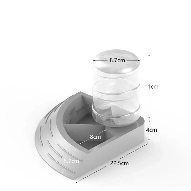 2-In-1 Reptile Corner Feeder with Water Bottle for Pet Lizard, Turtle, Maned Lion and Gecko - Image 10