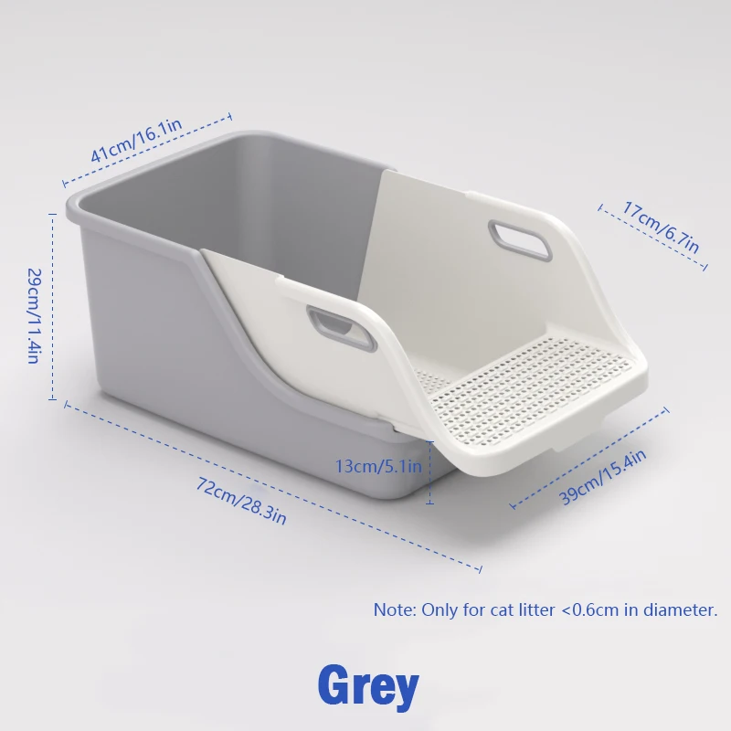 Cat Supplies Toilet Cat Litter Box Semi-closed Extra Large Size To Prevent Splashing Outside Automatic Litter Box - Image 8