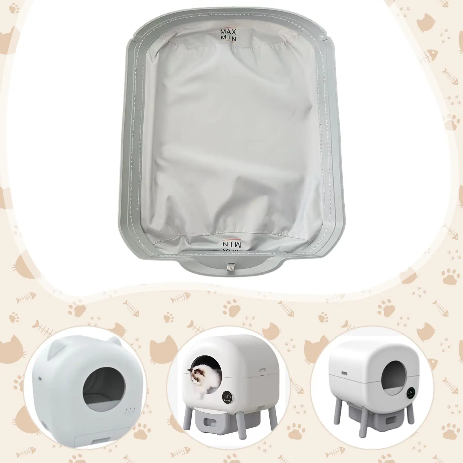 Portable Cat Litter Mat Removable Soft Tray Durable Waterproof Pad for Best Cat Litter Box and Enclosure Hidden Cat Litter Box