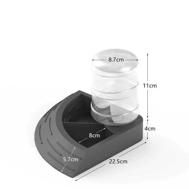 2-In-1 Reptile Corner Feeder with Water Bottle for Pet Lizard, Turtle, Maned Lion and Gecko - Image 9