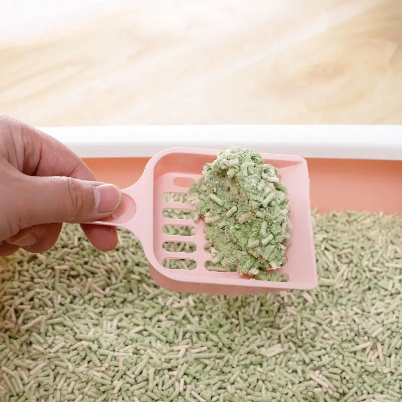Pet Cat Excrement Cleaning Litter Basin Shovel Supplies Available In Multiple Colors Tofu Mesh Hollowed Out - Image 2
