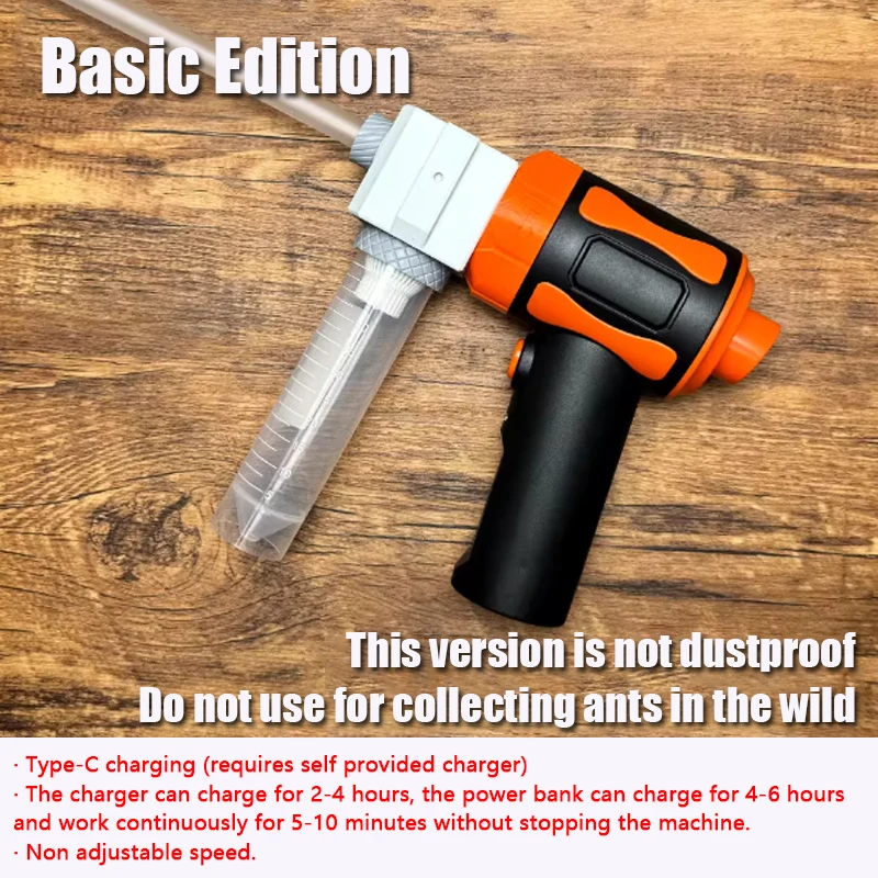 Ant Farm Collection Tool Ants Vacuum Cleaner Rechargeable Ant Nest Trash Cleaning Tool Wild Collecting Ants Queen Accessories - Image 9