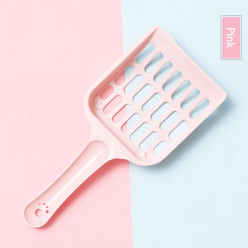 Pet Cat Excrement Cleaning Litter Basin Shovel Supplies Available In Multiple Colors Tofu Mesh Hollowed Out - Image 6