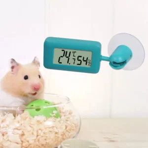 Reptile Thermometer Thermometer Hygrometer with Suction Cup Digital Aquarium Hygro-Therm Reptier Accessoires for Pets