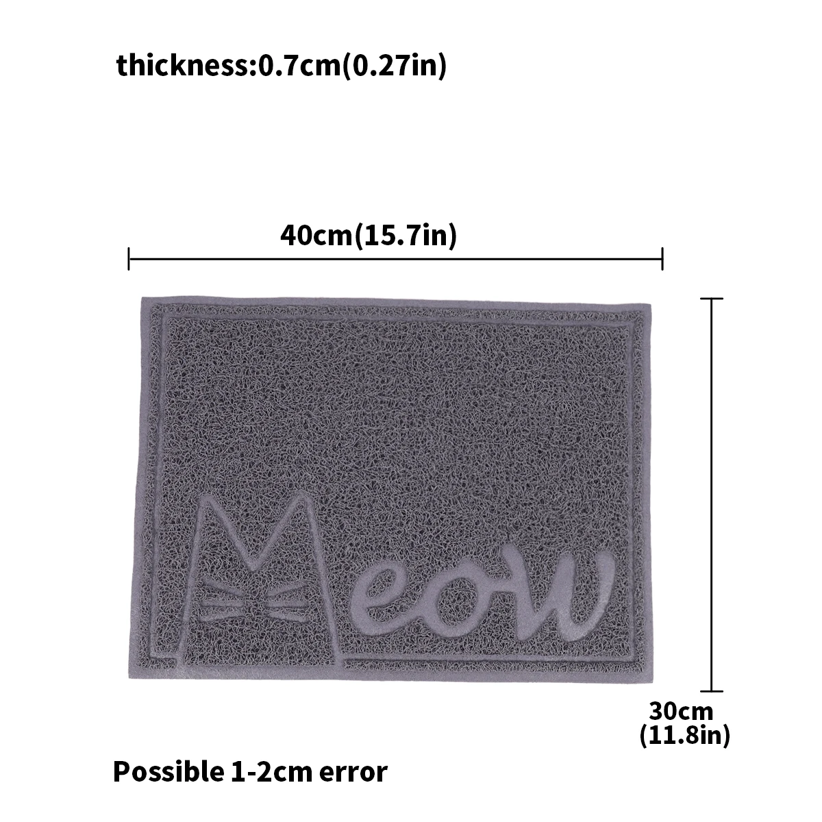 A pet mat cat litter mat cat foot rubbing mat pet placemat cat toilet mat cute multifunctional cat litter mat - Image 2