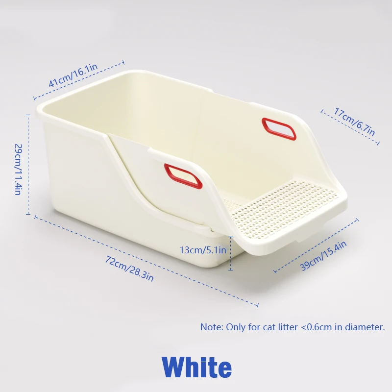 Cat Supplies Toilet Cat Litter Box Semi-closed Extra Large Size To Prevent Splashing Outside Automatic Litter Box - Image 9