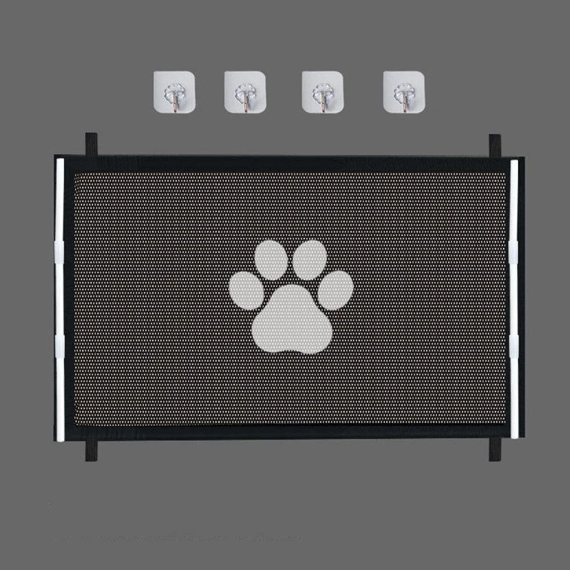 Dog Gate Mesh With 4Pcs Hook Dog Fence For Indoor and Outdoor Safe Pet Dog gate Safety Enclosure Pet supplies Dog Safety Fence - Image 3