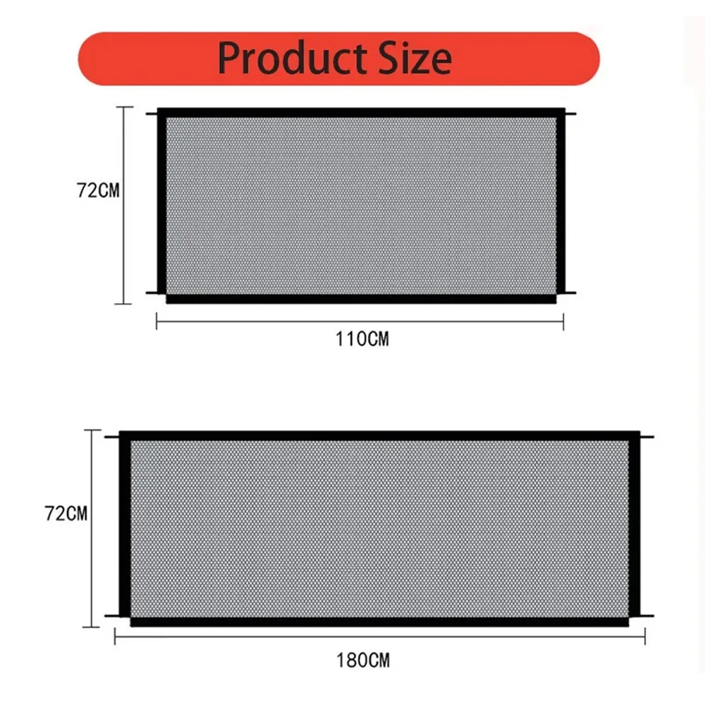 Dog Gate Ingenious Mesh Dog Fence For Indoor and Outdoor Safe Pet Dog gate Safety Enclosure Pet supplies baby safety gate - Image 6
