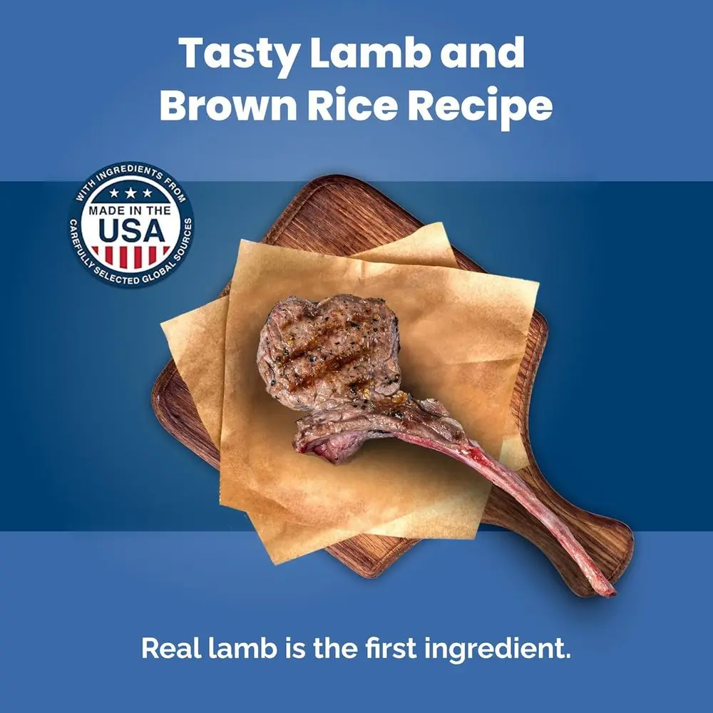 Nutritious Lamb & Brown Rice Adult Dog Food for Strong Muscles, 30-lb Bag, Natural Ingredients - Image 3