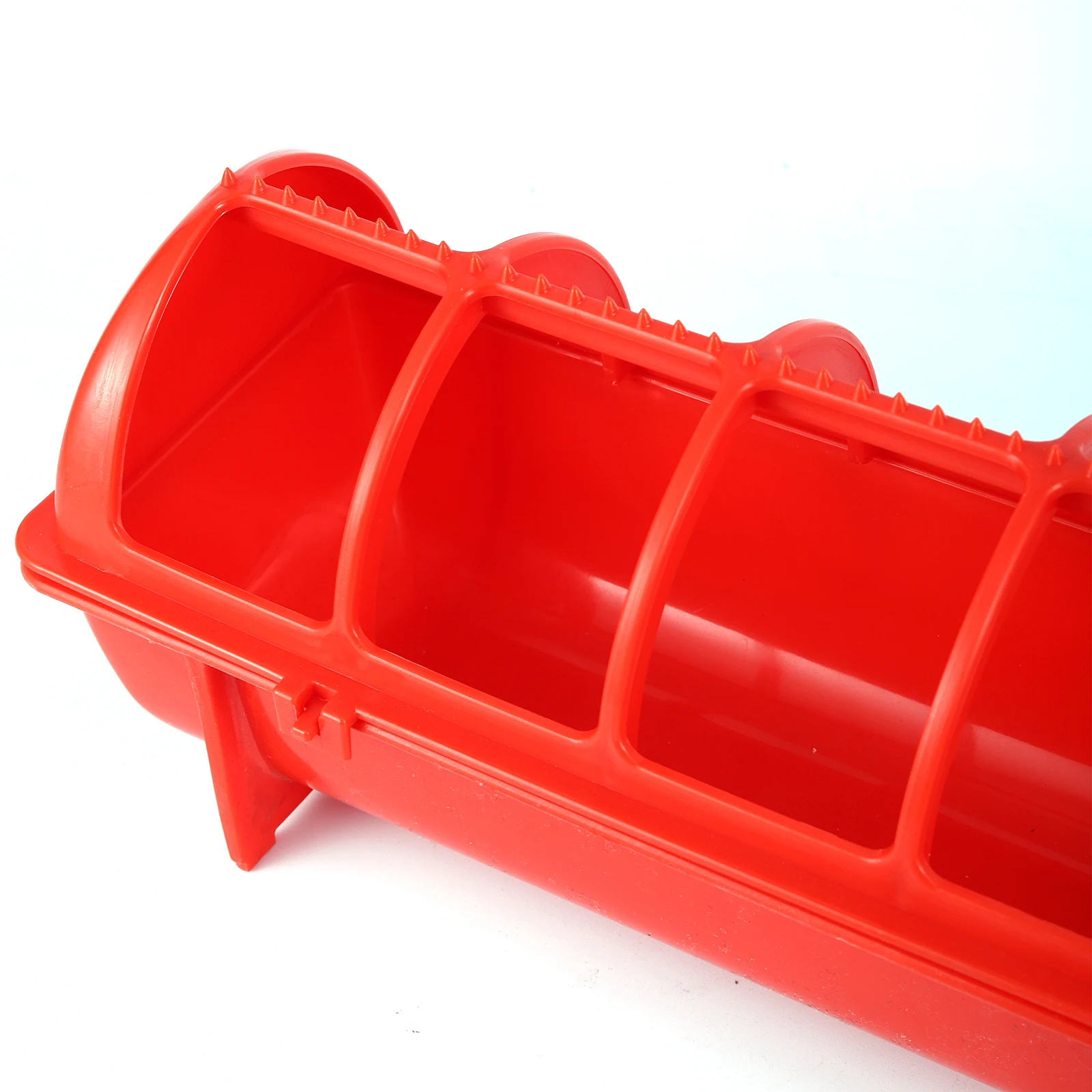 Plastic Flip-Top Poultry Bird Feeder Ground Chicken Bird Feeder Trough Pheasant feeding bucket Quality Chick 20/30/40/50cm - Image 4