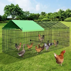 Foldable and Detachable Outdoor Poultry Cages Multifunctional Farm Animal Supplies Large Chicken Coop Walk-in Poultry Run