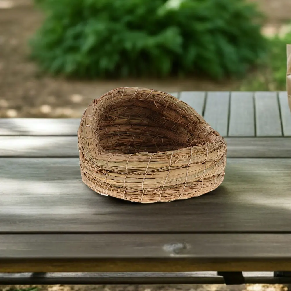 1pcs Woven Chicken Nest Straw Coop For Egg Laying Easy Assembly Farming Bird Breeding Nest Small Animals - Image 2