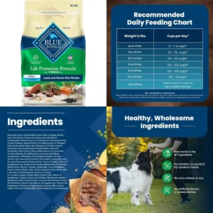 Nutritious Lamb & Brown Rice Adult Dog Food for Strong Muscles, 30-lb Bag, Natural Ingredients