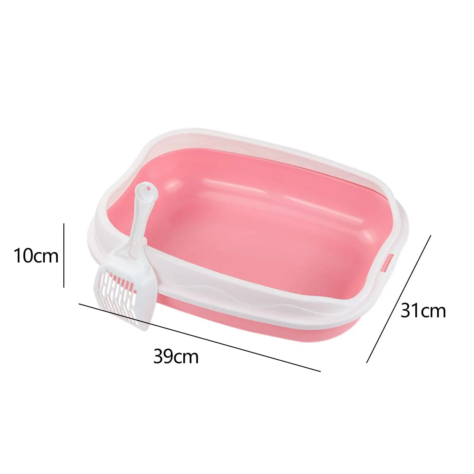 Cat Litter Box for Small Animals Rabbit Cat Sandbox Container Easy to Install Semi Enclosed Cat Sand Basin Kitten Toilet - Image 6