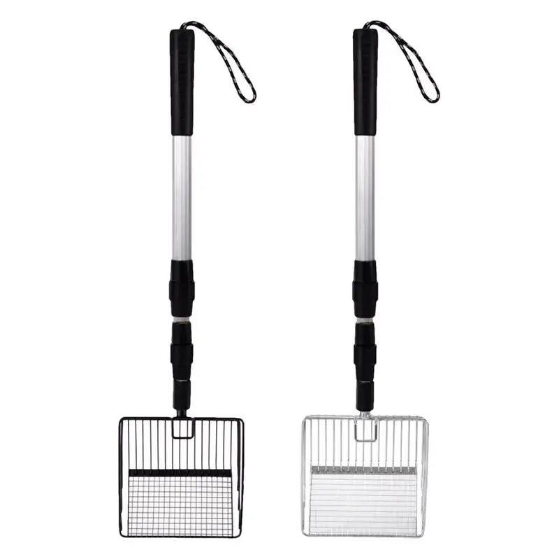 Stretchable Chicken Poop Scooper Chicken Coop Rake Cat Litter Scooper Chicken Coop Litter Sifting Shovel Chicken Coop accessory
