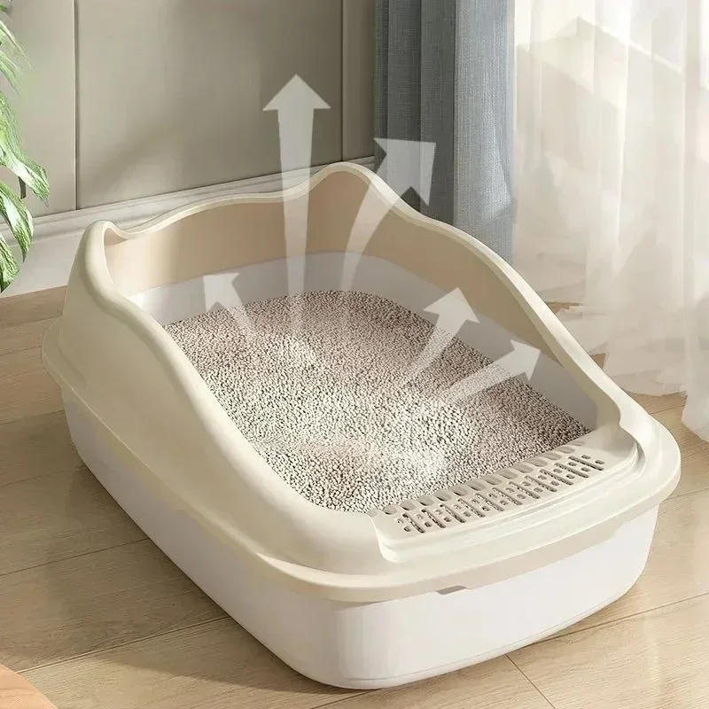 Cat Litter Box Small Size Pet Sandbox for Kitty Anti-Splash Cats Toilet - Image 4