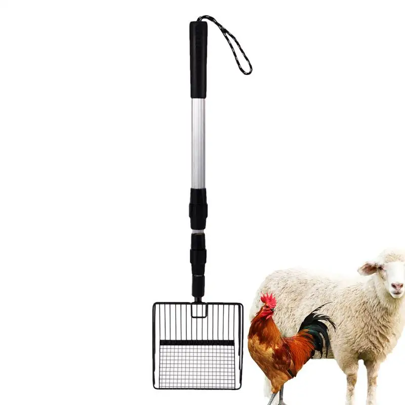 Stretchable Chicken Poop Scooper Chicken Coop Rake Cat Litter Scooper Chicken Coop Litter Sifting Shovel Chicken Coop accessory - Image 3
