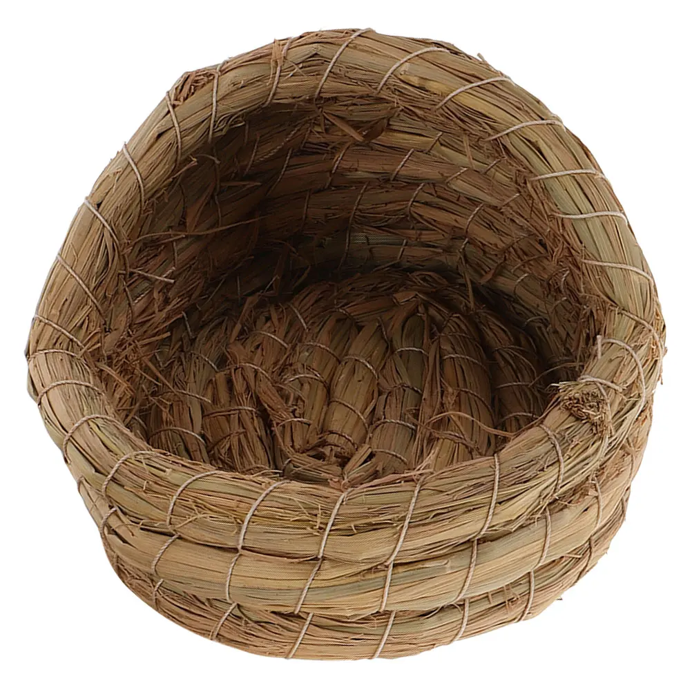 1pcs Woven Chicken Nest Straw Coop For Egg Laying Easy Assembly Farming Bird Breeding Nest Small Animals