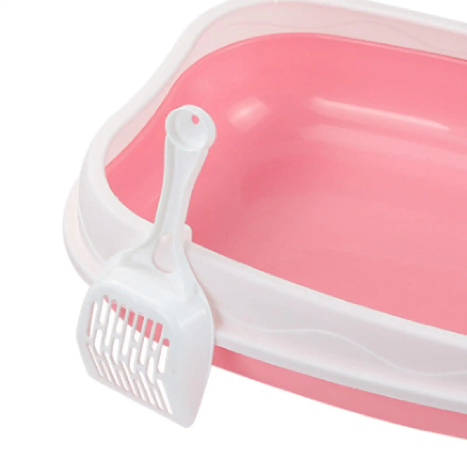 Cat Litter Box for Small Animals Rabbit Cat Sandbox Container Easy to Install Semi Enclosed Cat Sand Basin Kitten Toilet - Image 5