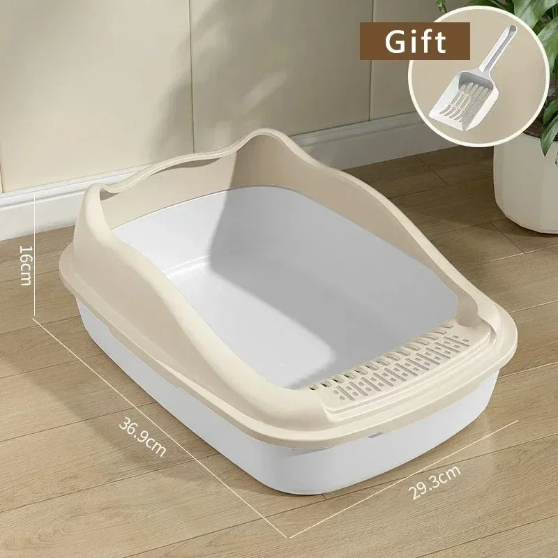 Cat Litter Box Small Size Pet Sandbox for Kitty Anti-Splash Cats Toilet - Image 7
