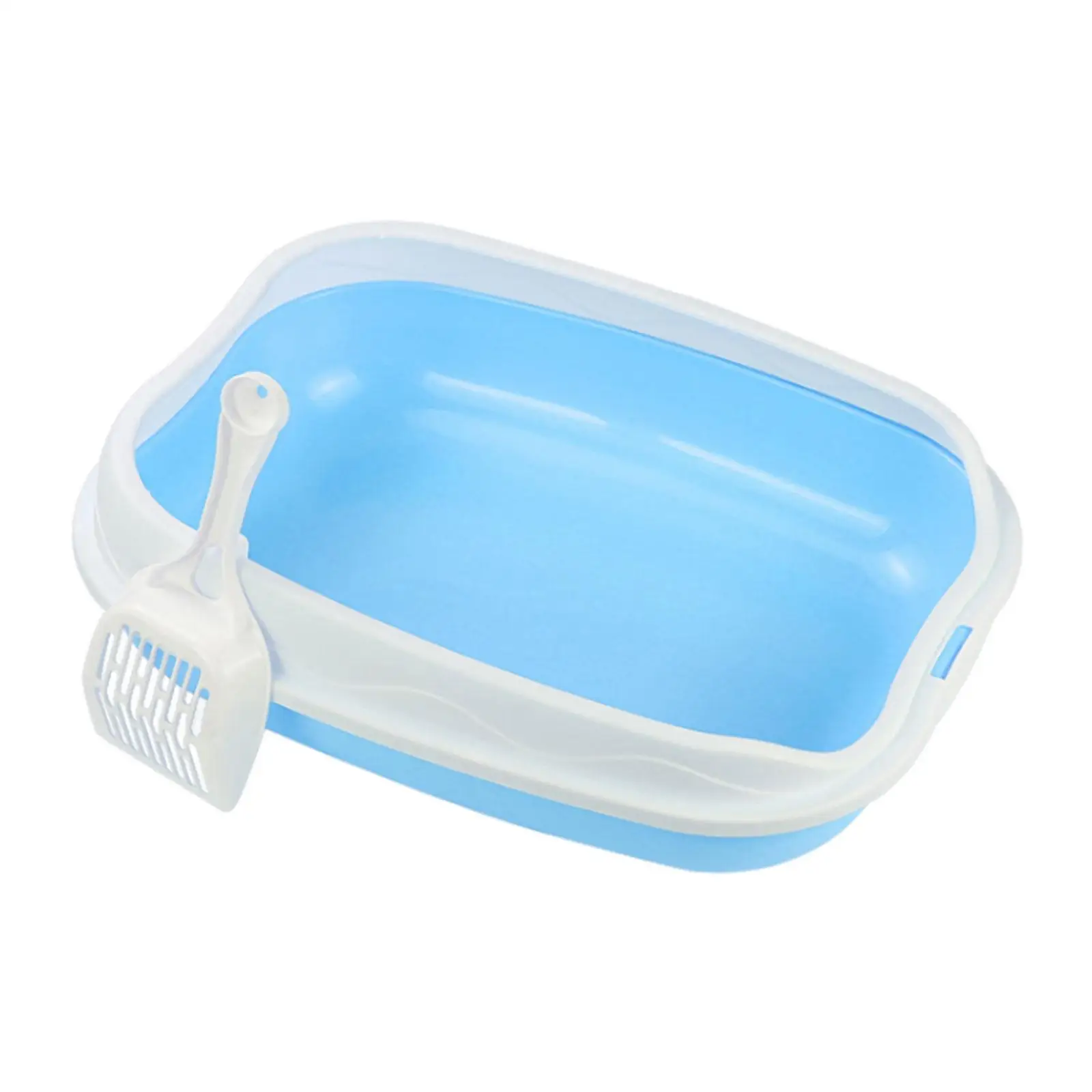 Cat Litter Box for Small Animals Rabbit Cat Sandbox Container Easy to Install Semi Enclosed Cat Sand Basin Kitten Toilet - Image 7