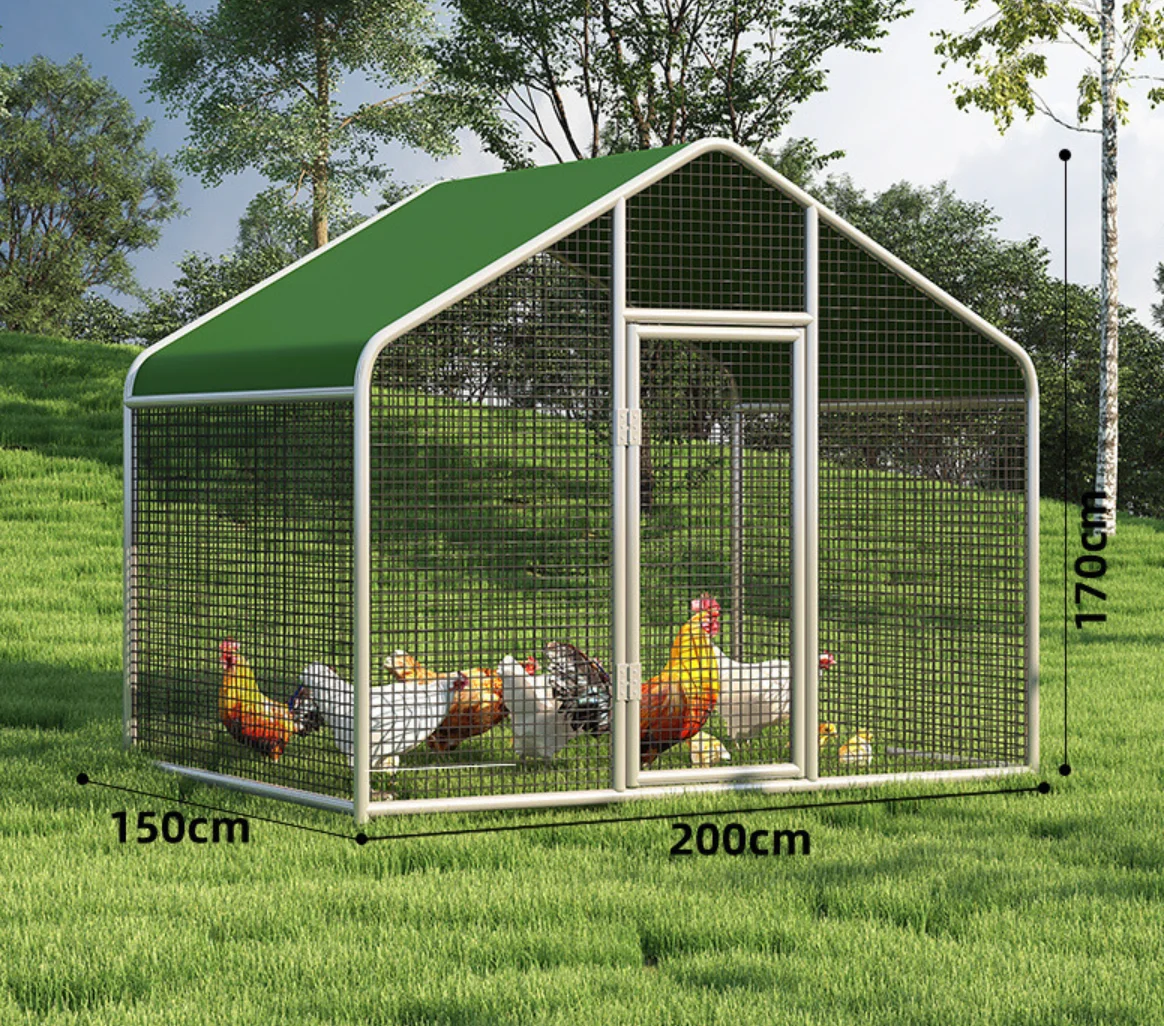 Extra Large Outdoor Chicken Coop Chicken Run and Tunnel Cages for Home Courtyard Breeding Chicken Shed - Image 2