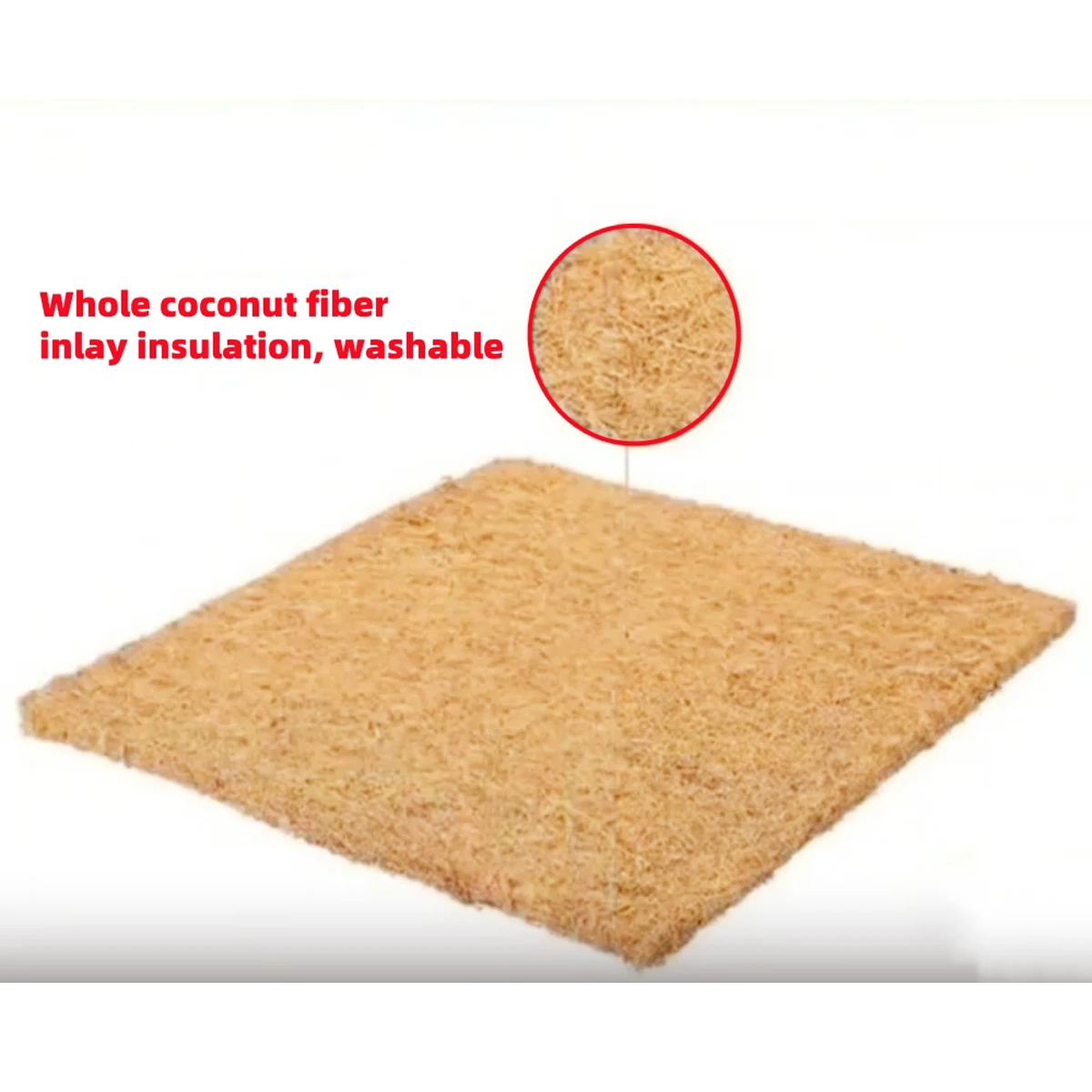 30cm Washable Square Chicken Coop Mat Anti-Breakage Environmental Natural Coconut Palm Pad for Hens Laying Eggs Nesting 1/2Pcs - Image 3