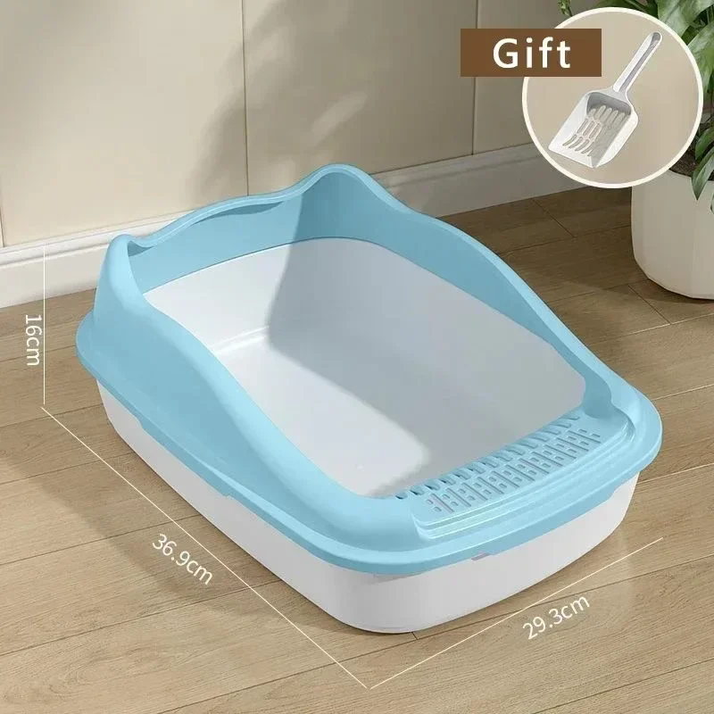 Cat Litter Box Small Size Pet Sandbox for Kitty Anti-Splash Cats Toilet - Image 9