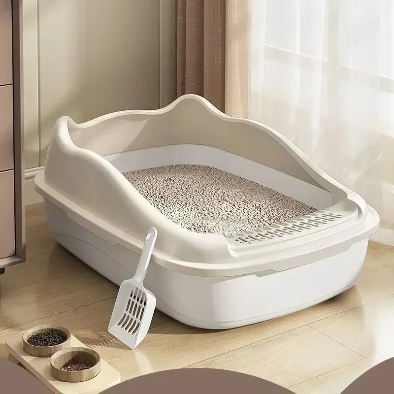 Cat Litter Box Small Size Pet Sandbox for Kitty Anti-Splash Cats Toilet - Image 2