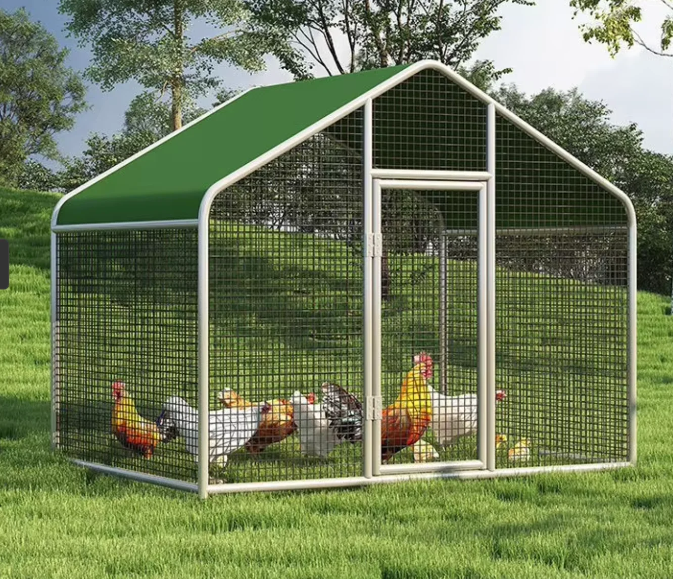 Extra Large Outdoor Chicken Coop Chicken Run and Tunnel Cages for Home Courtyard Breeding Chicken Shed
