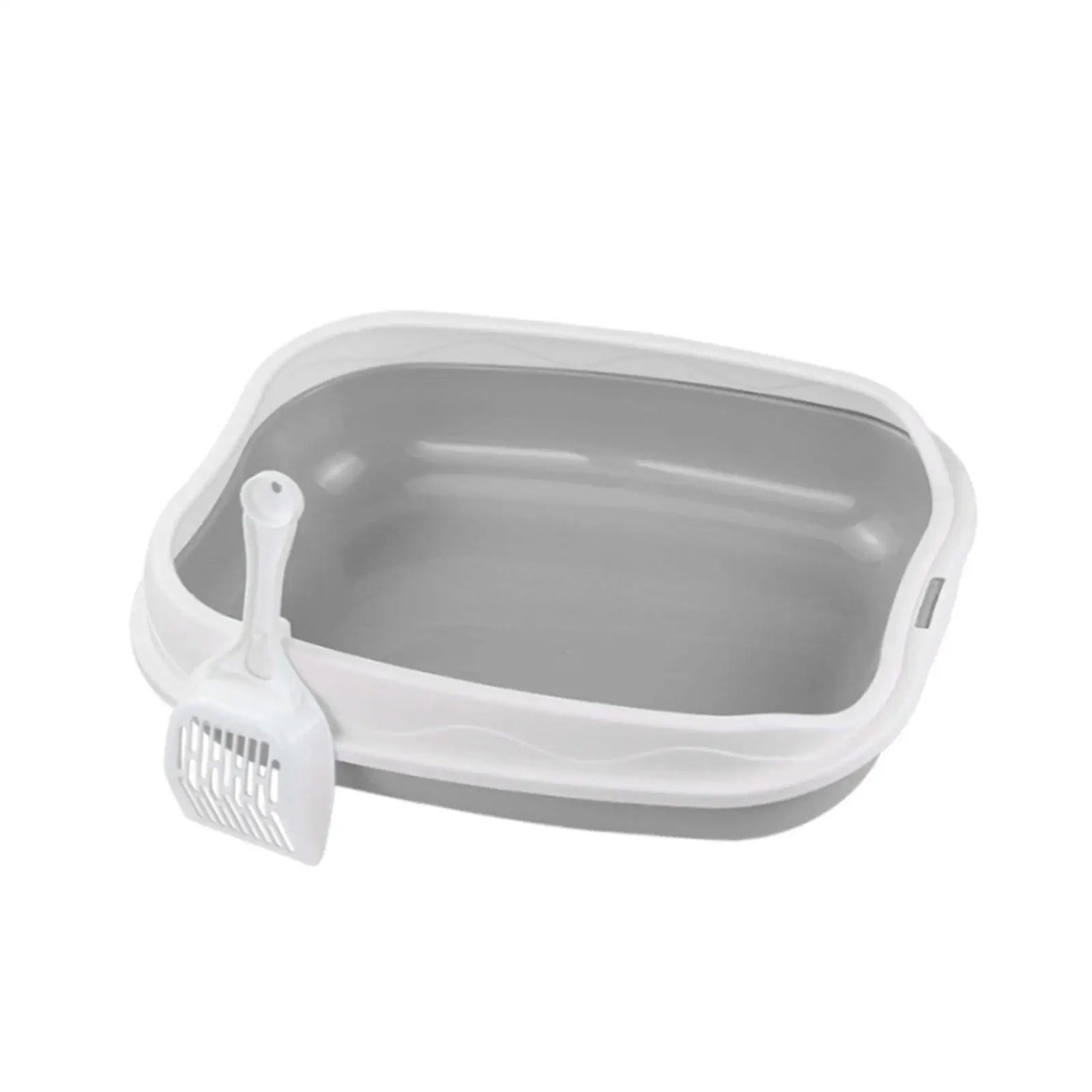 Cat Litter Box for Small Animals Rabbit Cat Sandbox Container Easy to Install Semi Enclosed Cat Sand Basin Kitten Toilet - Image 8