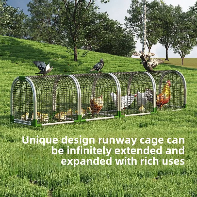Extra Large Outdoor Chicken Coop Chicken Run and Tunnel Cages for Home Courtyard Breeding Chicken Shed - Image 3