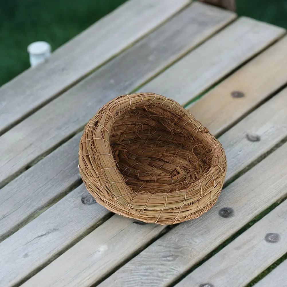 1pcs Woven Chicken Nest Straw Coop For Egg Laying Easy Assembly Farming Bird Breeding Nest Small Animals - Image 6