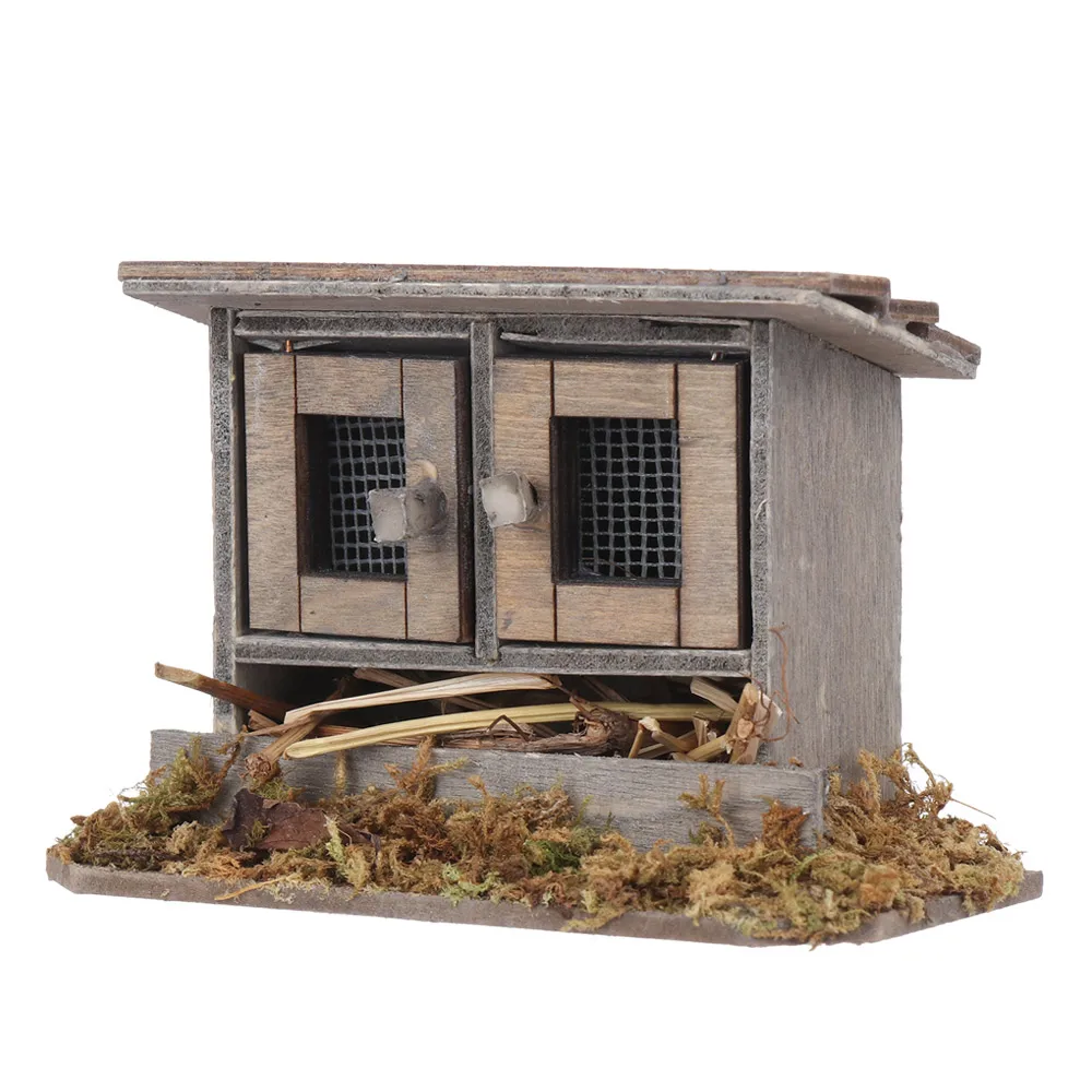 1:12 Scale Miniature Chicken Coop Mini Arch Bridge Outdoor Scene Model Dolls Accessories Dollhouse Decoration Fairy Garden Decor - Image 10